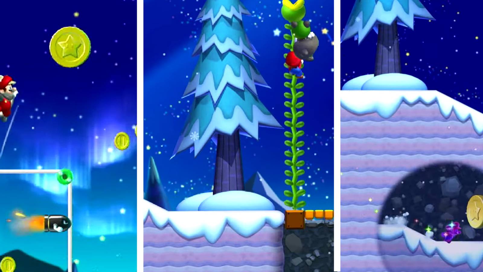 New Super Mario Bros. U Deluxe: All Frosted Glacier Star Coins