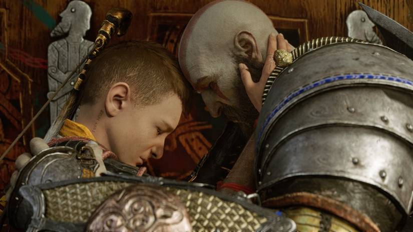 Kratos and Atreus support each other in God of War Ragnarok