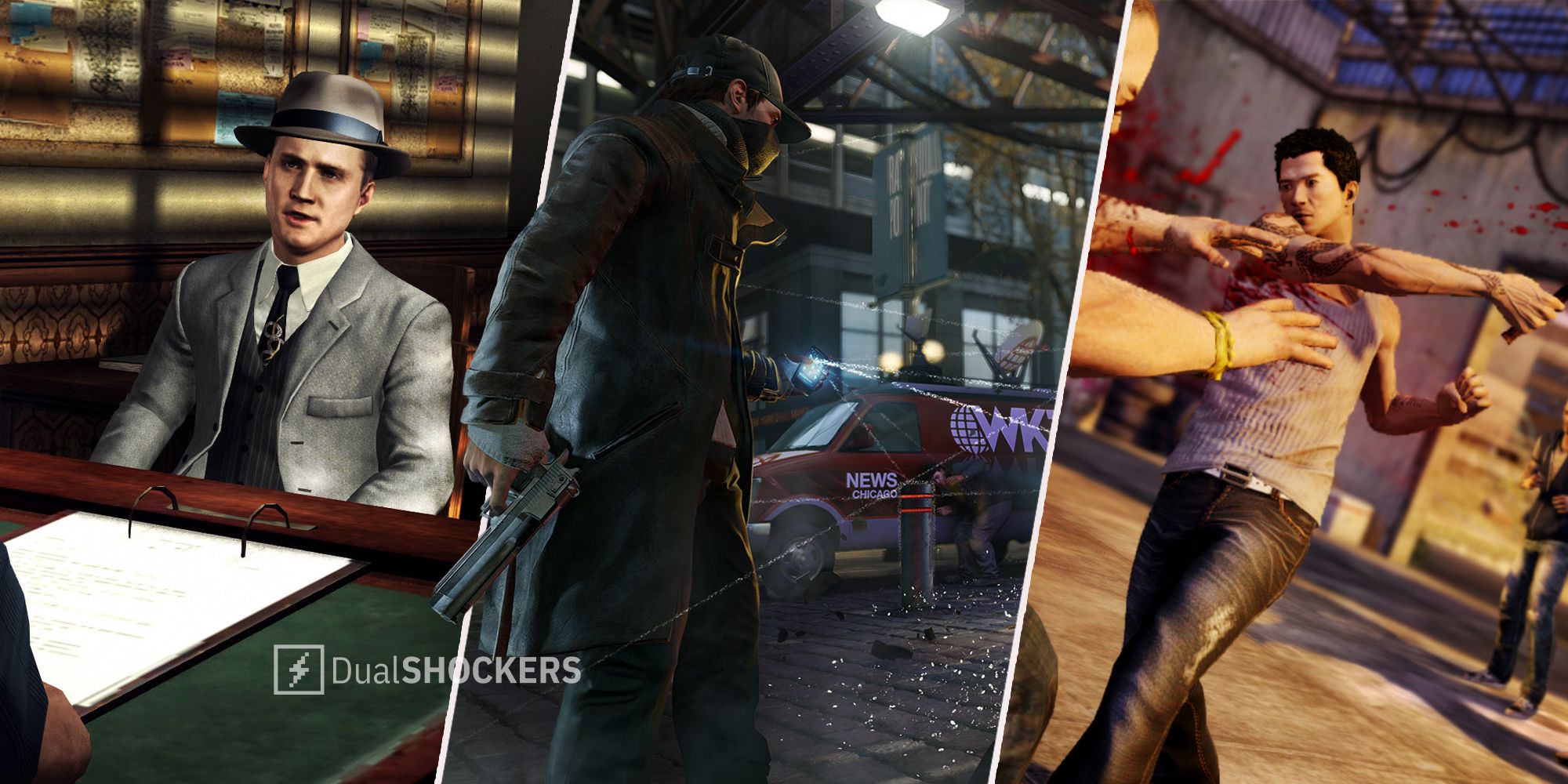 LA Noire, Watch Dogs, Sleeping Dogs gameplay