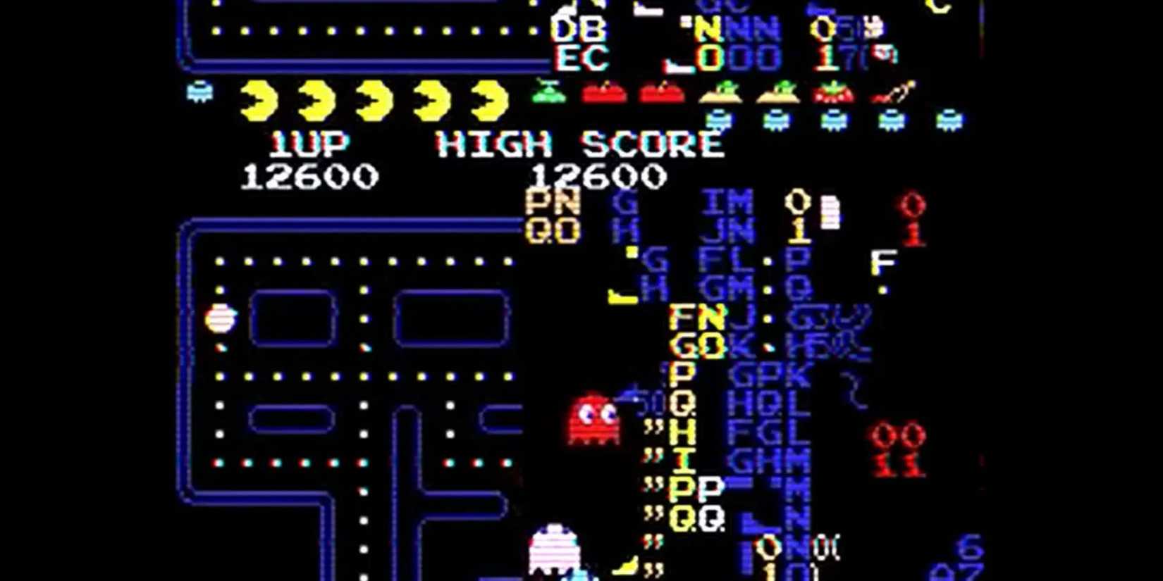 Capcom Arcade Game Pacman Level 256 Bugged Impossible Stage