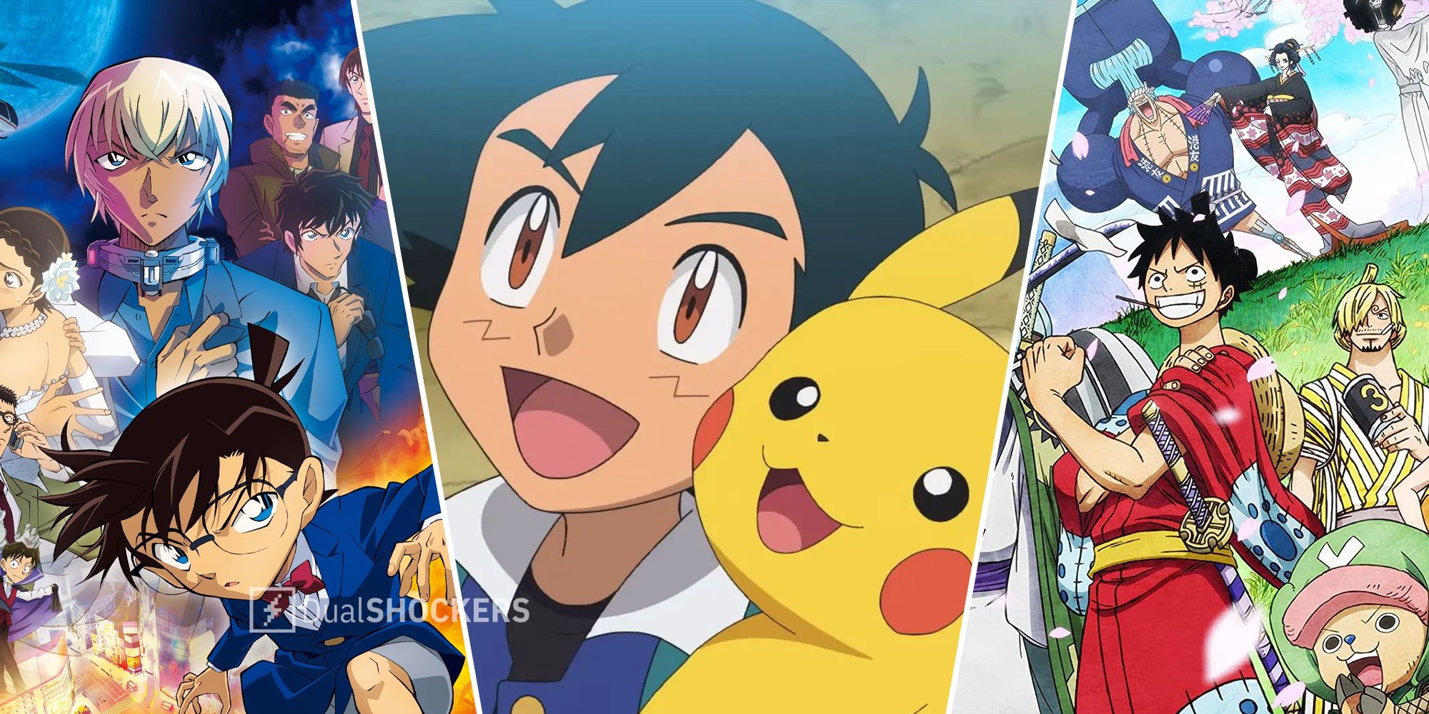 Detective Conan, Pokemon, One Piece anime