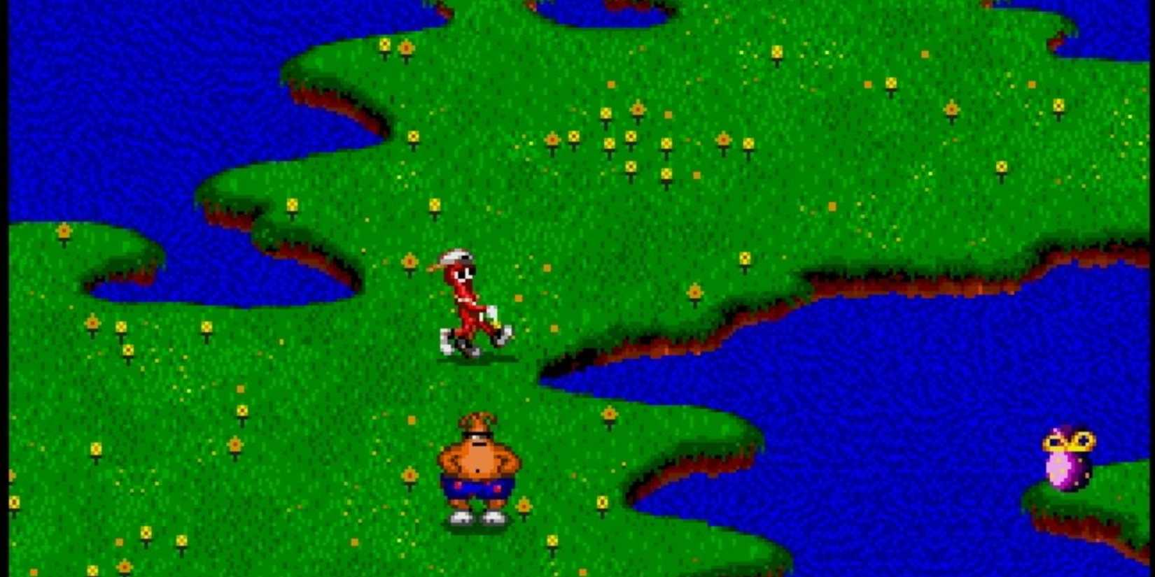 sega puzzle game toejam and earl genesis retro game