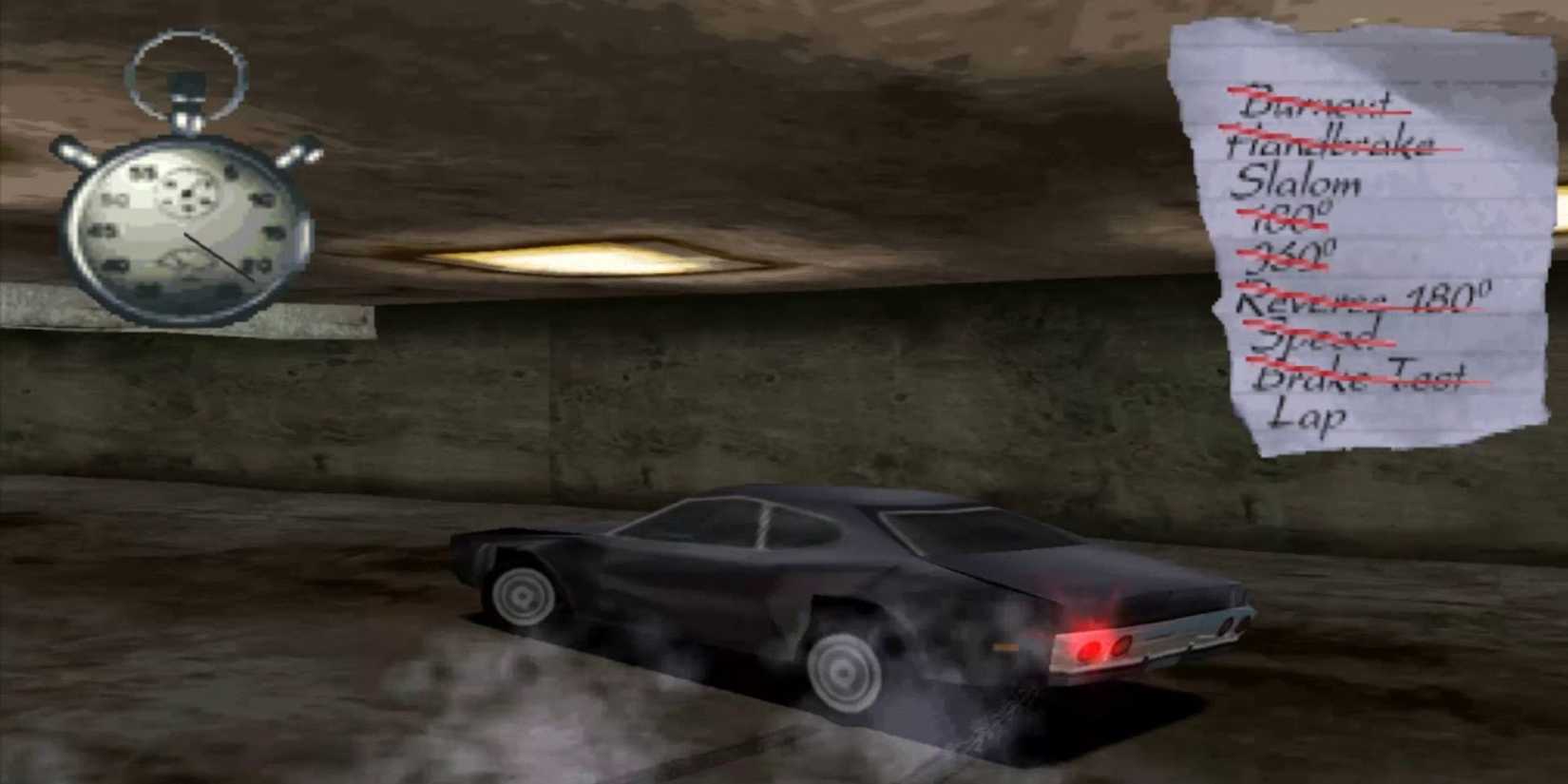 Driving Action PS1 PlayStation Game Driver Parking Section