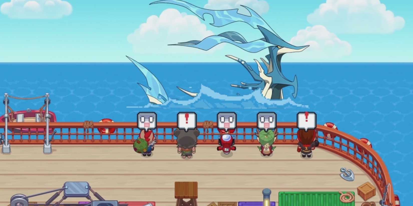 Nexomon: characters in the ship