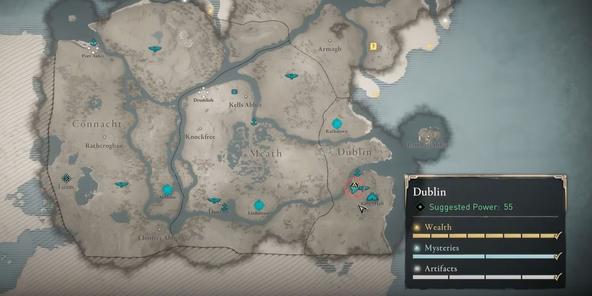 Assassin's Creed Valhalla: Wrath of the Druids - Children of Danu Locations