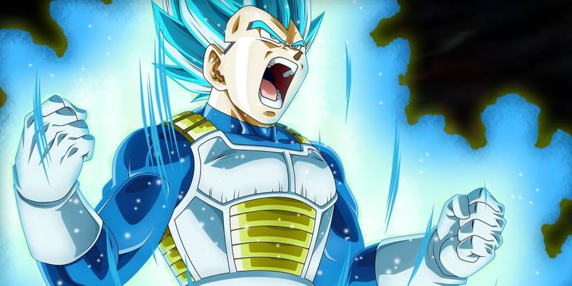 Vegeta Super Saiyan Blue se prépare pour un combat