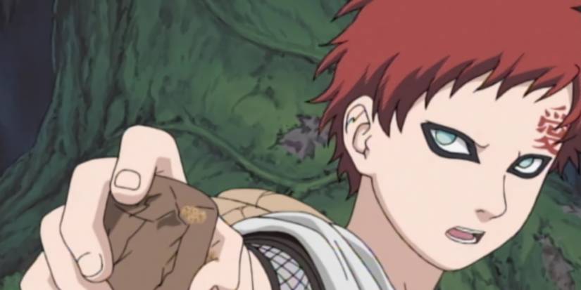 Le jeune Gaara pendant les examens Chunin