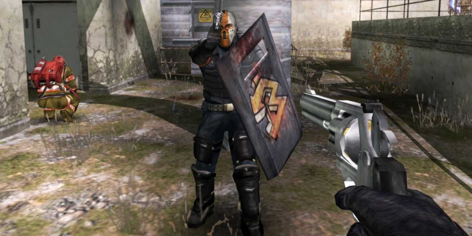 Urban Chaos - Riot Response riot shield enemy attacks the player