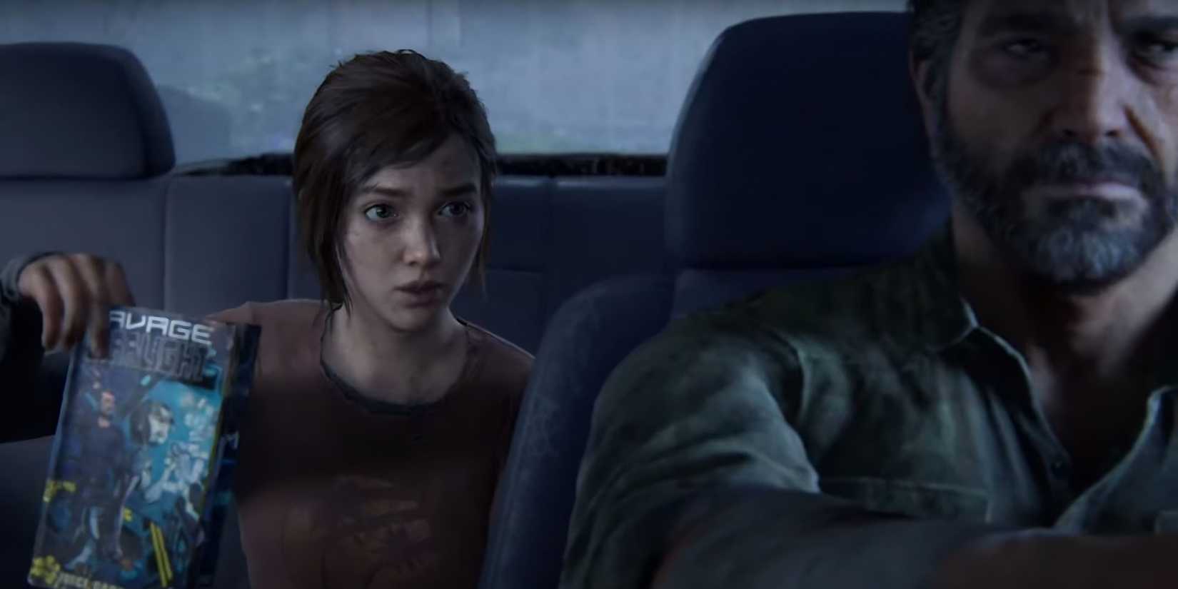 Screenshot of the Force Carrier comic from the Last of Us Part 1