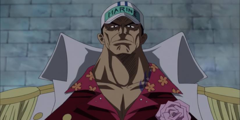 Amiral Akainu pendant Marineford