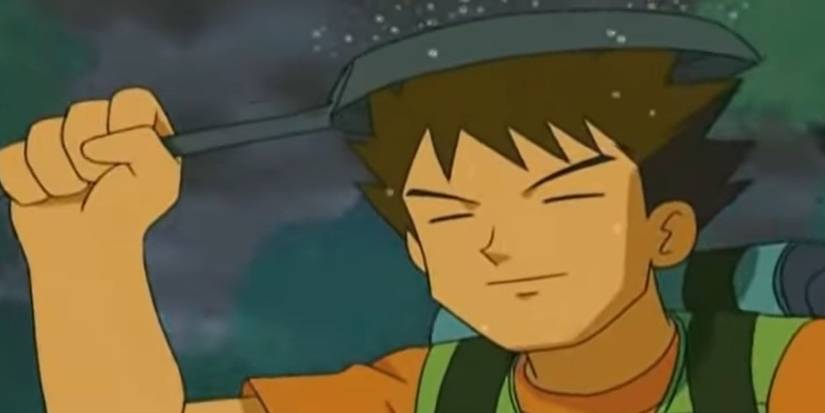Pokemon anime Brock et sa fidèle poêle à frire