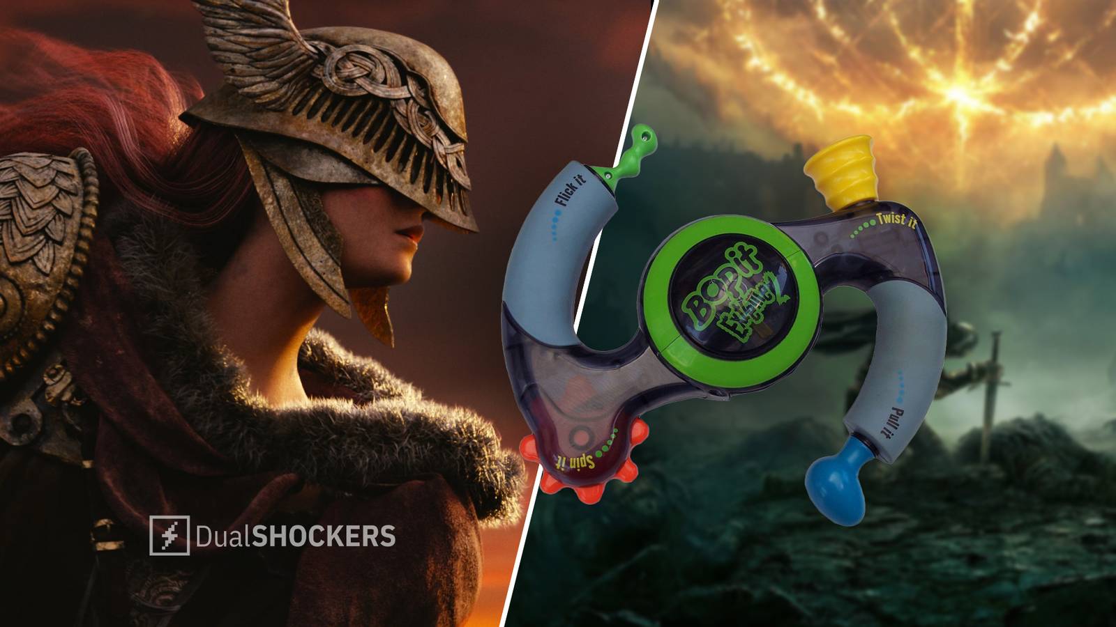 Elden Ring Player Defeats Malenia Using A Bop-It