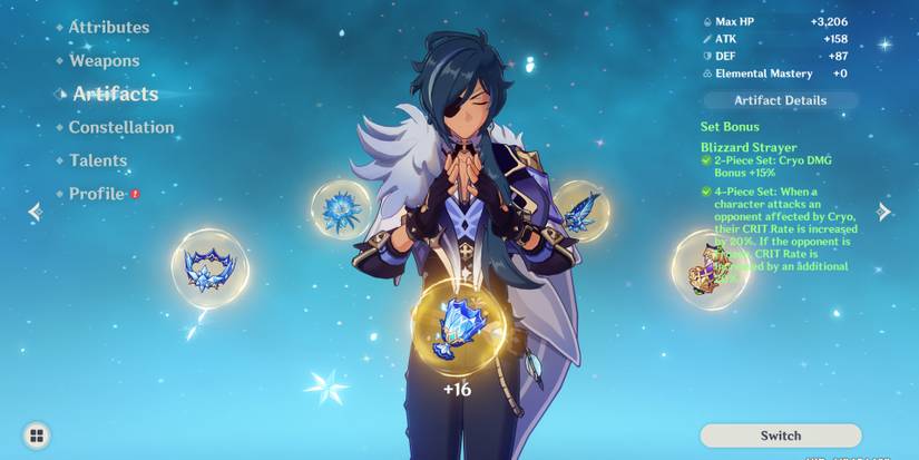 Genshin Impact: Kaeya Best Builds, Weapons, & Teams