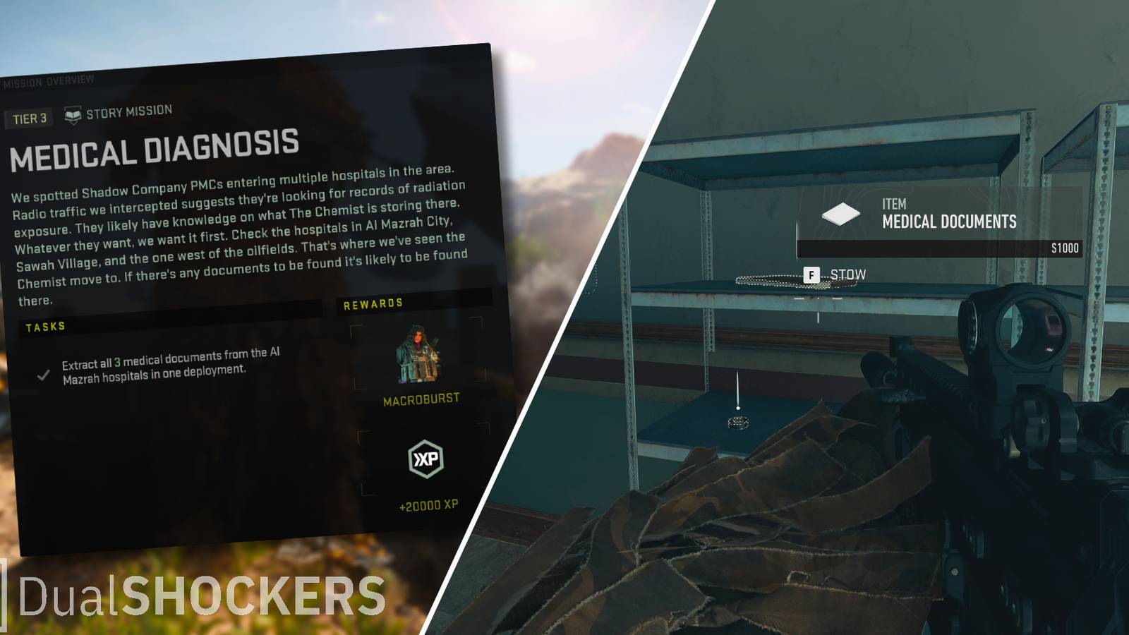 Warzone 2 DMZ: Medical Diagnosis Mission Guide