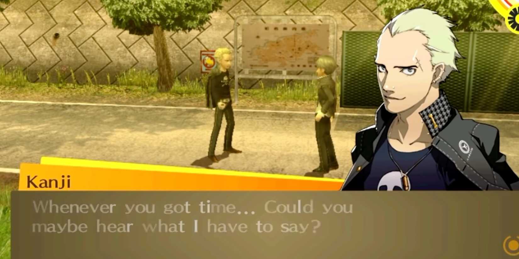 Persona 3 - Kanji Tatsumi wants to talk to you whenever he has time