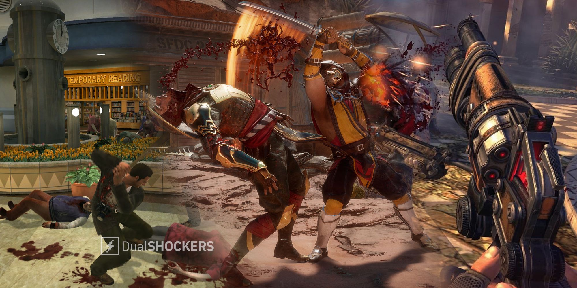 Dead Rising, Bulletstorm, Mortal Kombat gameplay