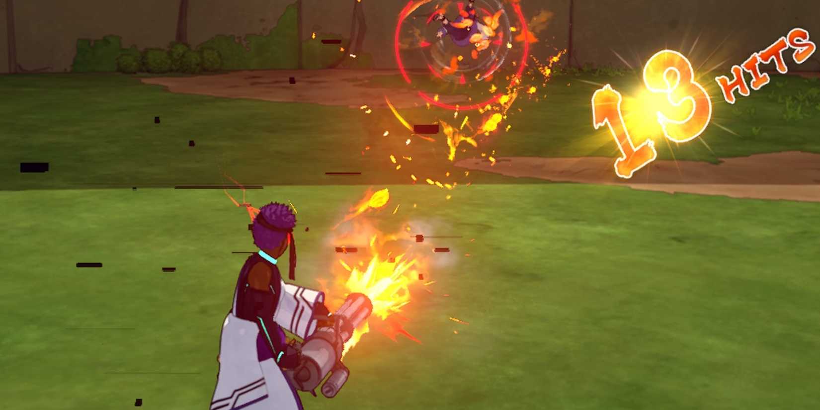  Shinobi Striker Ranged Type uses Kamui Climax while shooting Ring of Spitfire