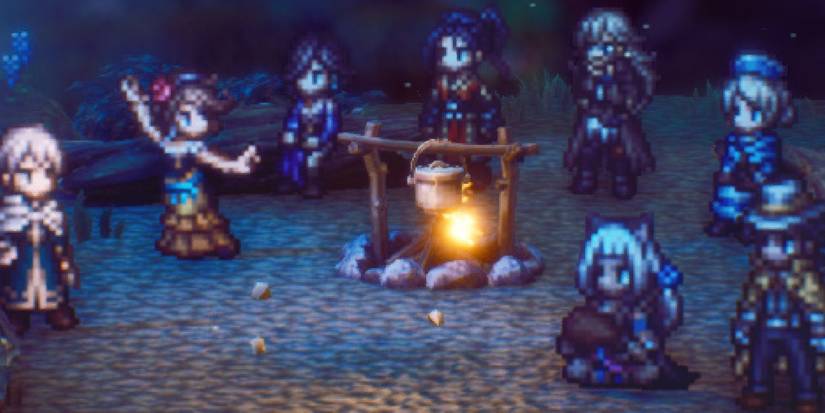 Character Sprites, Throne, Temenos, Hikari, Agnea, Ochette, Osvald, Castti, Partitio