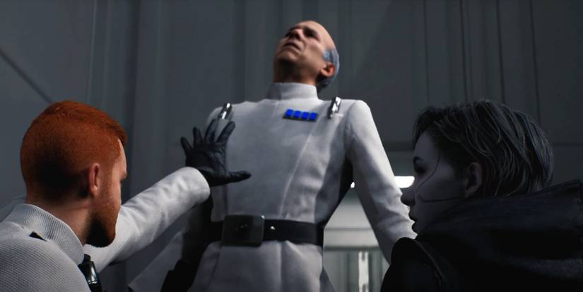 star wars jedi survivor cal choking imperial with merrin