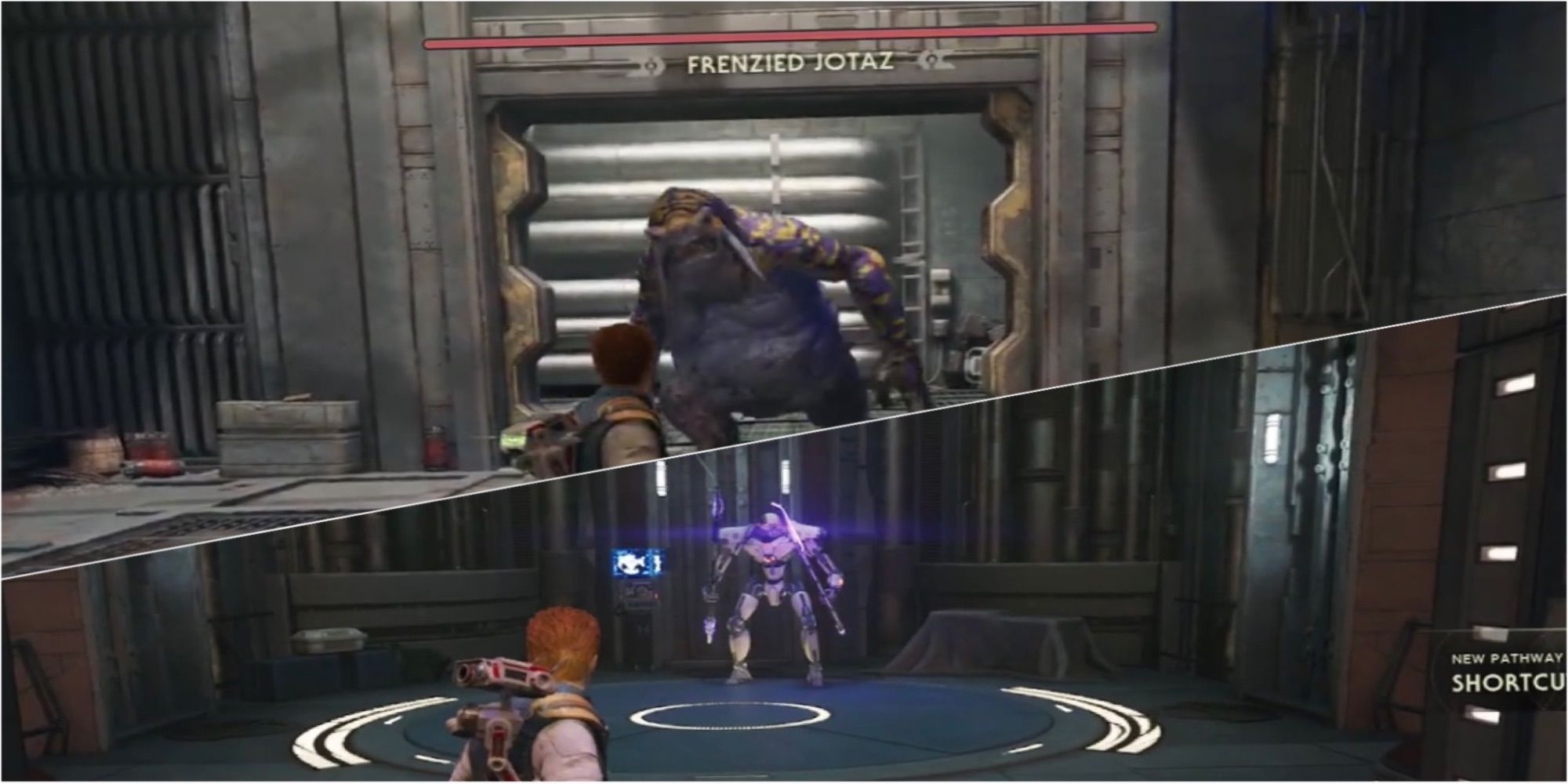 Star Wars Jedi Survivor Legendary Enemy Split Image