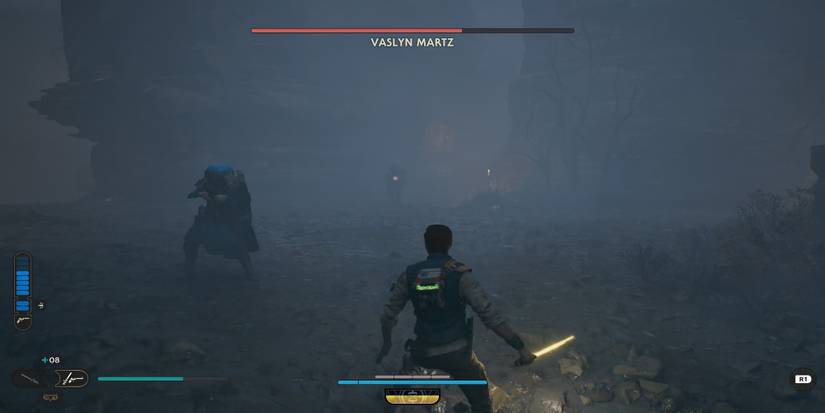 Cal Fighting Against Vaslyn Martz And Bounty Hunters