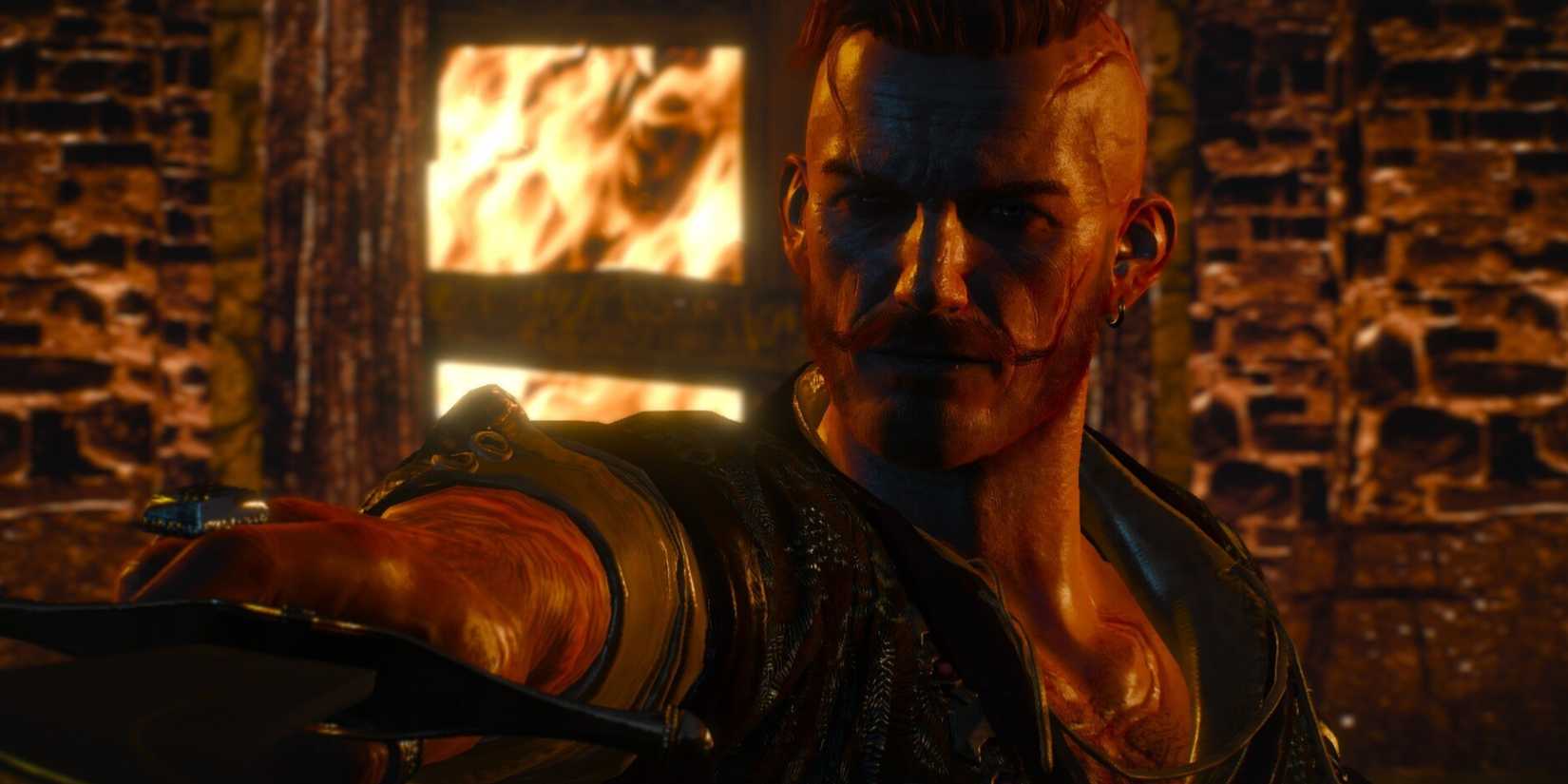 Olgierd in Hearts of Stone when you first fight him in The Witcher 3