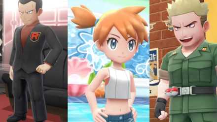 From Left to Right, Giovanni, Misty, Lt.Surge
