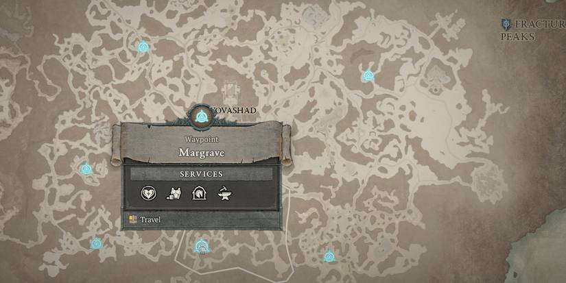Diablo 4: All Waypoint Locations In Fractured Peaks