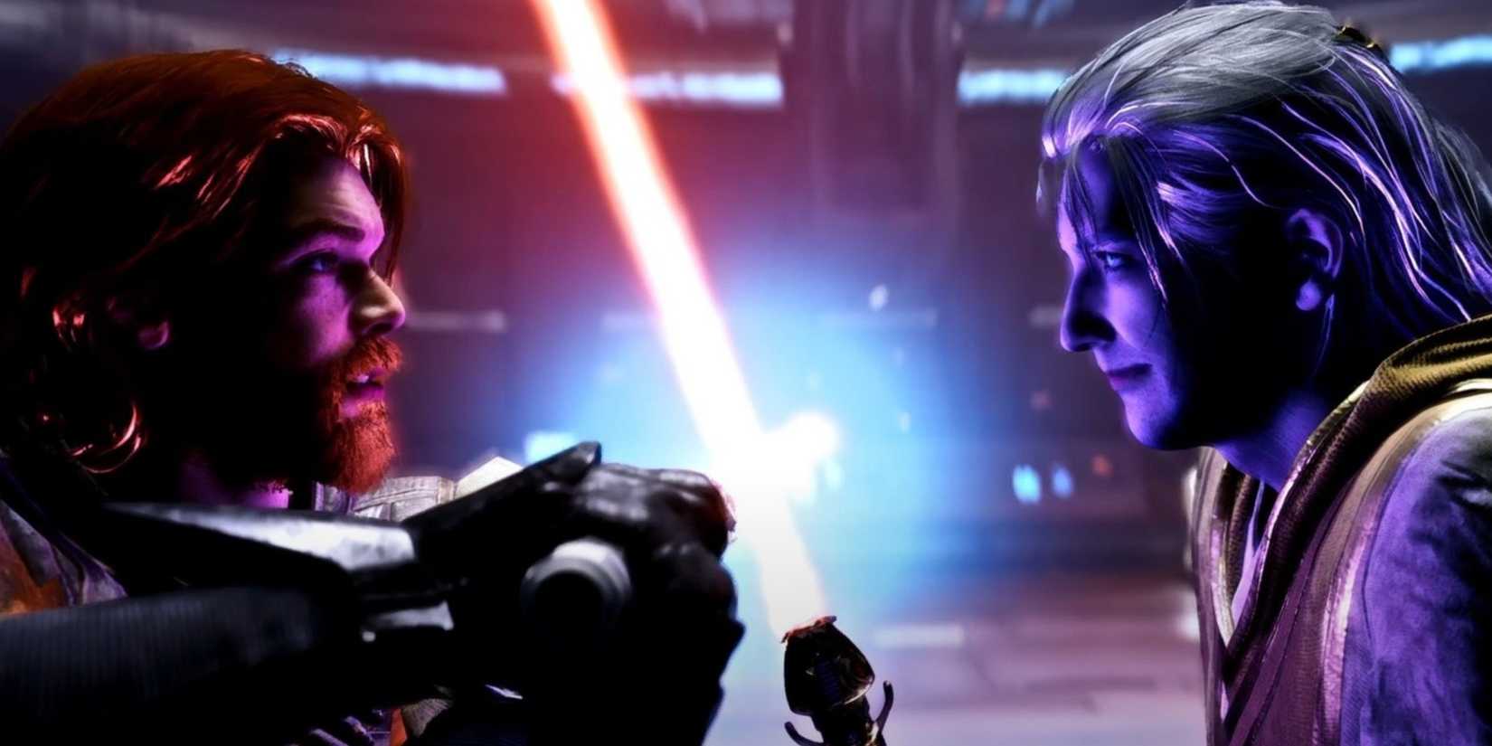  Survivor is face to face with Gera Dagan during their final battle with them on Koboh. 