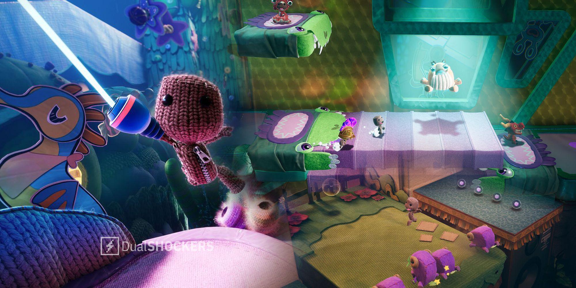 PlayStation Plus Sackboy: A Big Adventure gameplay