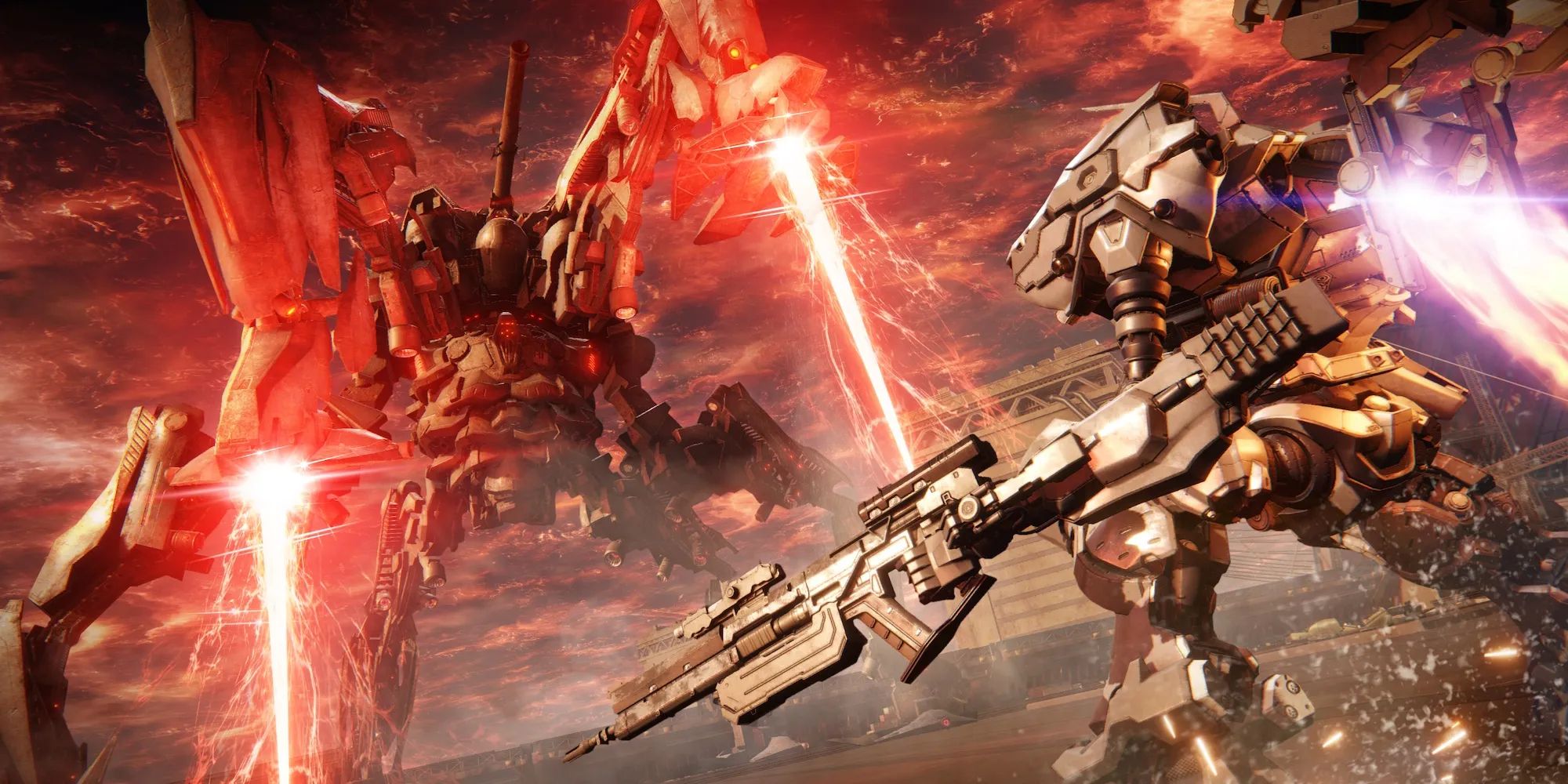 Armored Core 6: Fires of Rubicon two mechs face off