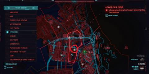 Pacifica Ripperdoc Cyberpunk 2077: All Ripperdoc Locations
