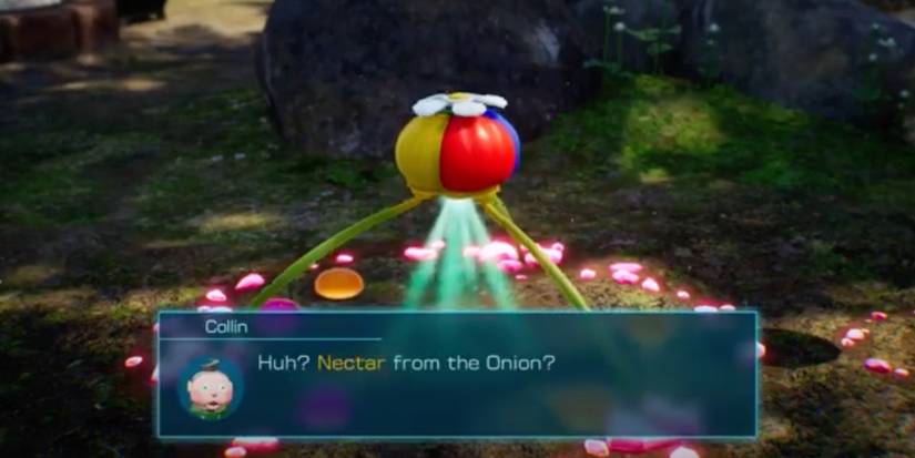 Pikmin 4: Nectar coming out from an onion