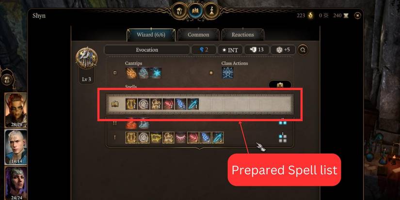 Baldur's Gate 3: How To Prepare Spells