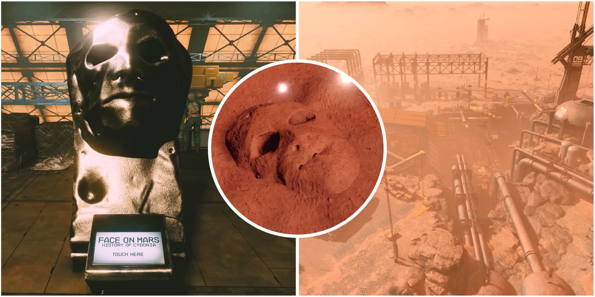 Cydonia Snow Globe and Cydonia city showcased in the Starfield featured image