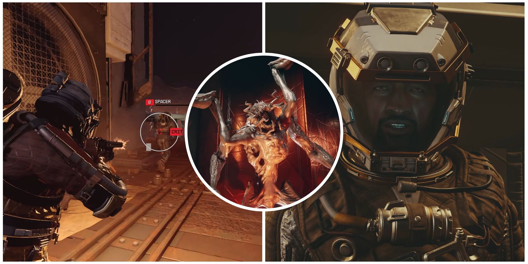 Featured Image showcasing the character shooting, a terrormorph model, and Percival Walker