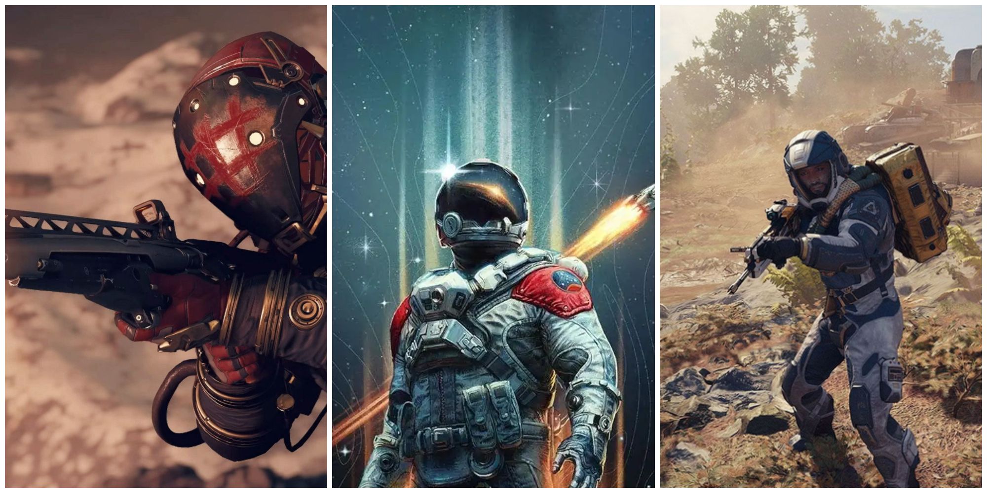 Starfield - Concept Art & Different Characters with Weapons