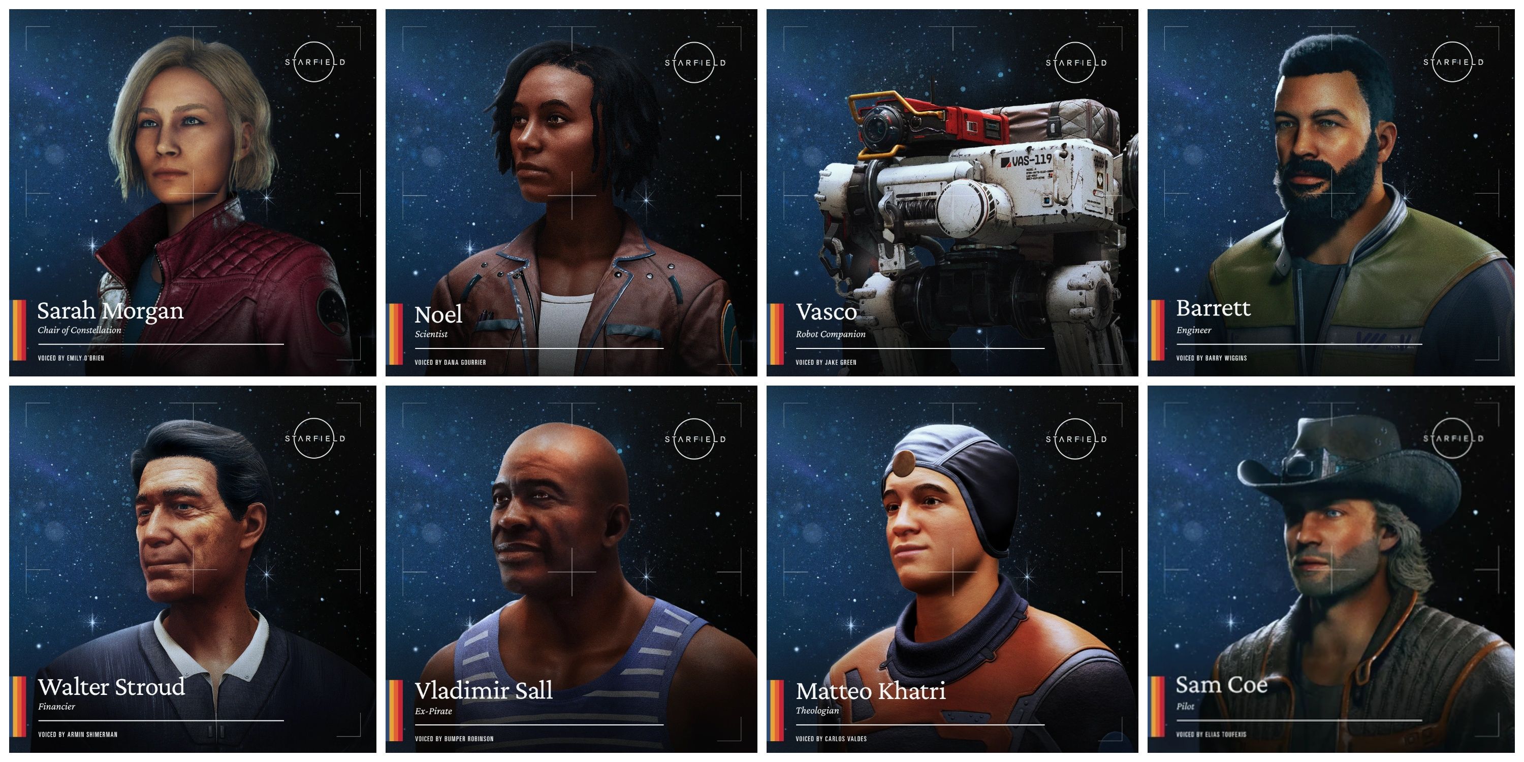 Starfield: Every Main Character & Their Voice Actor