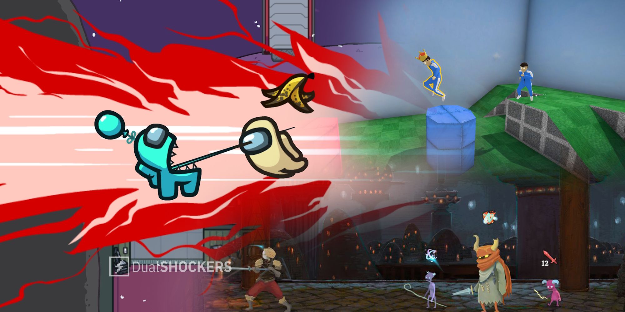 Slay The Spire, Crab Game, Among Us Unity games