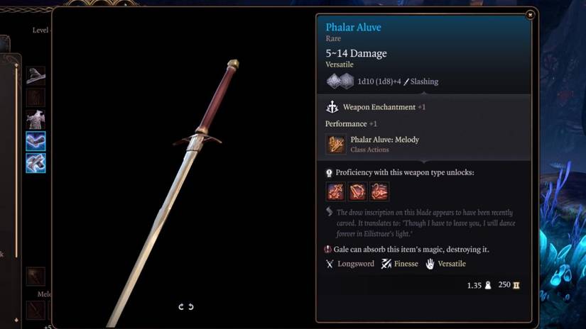 Baldur’s Gate 3: How To Get Phalar Aluve Longsword
