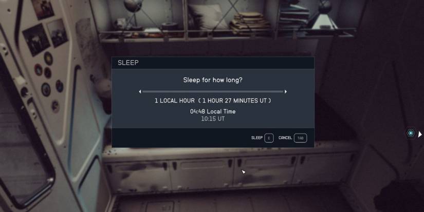 Starfield wait in bed