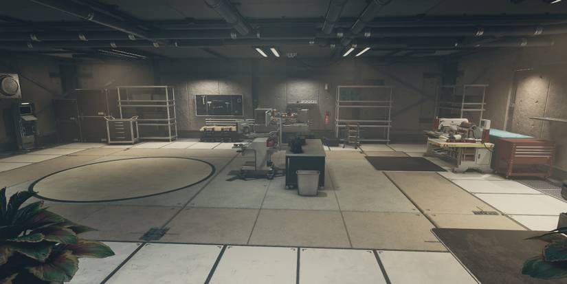 The Workbenches In The Basement Of The Lodge