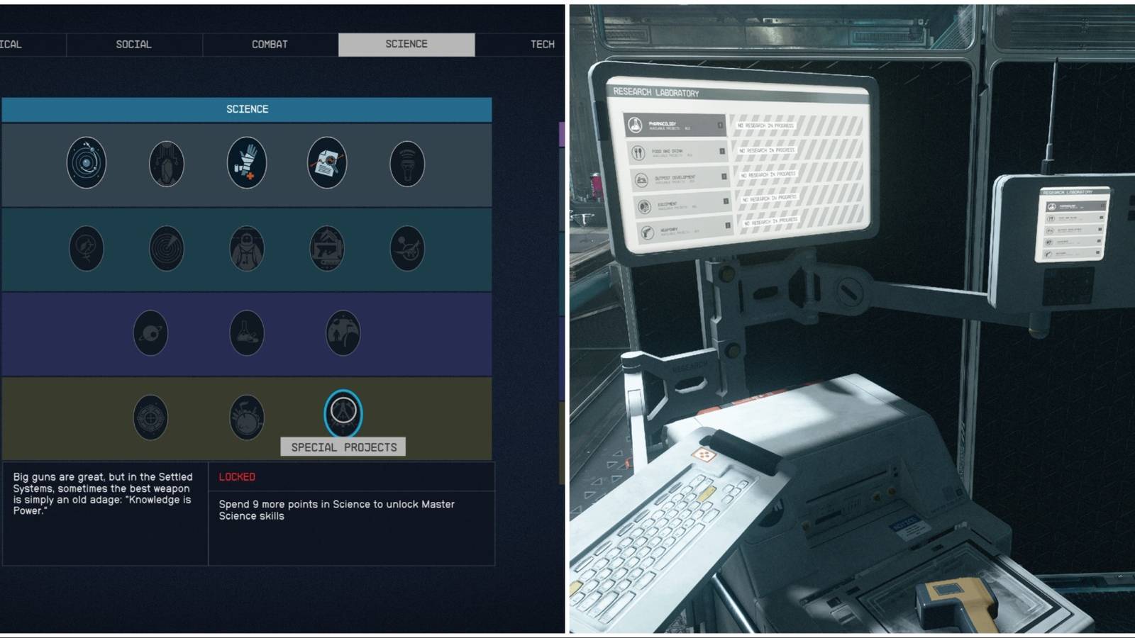 Starfield Research Projects