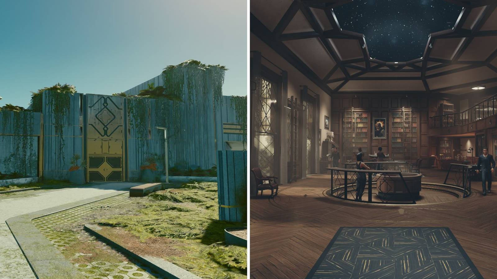 The Lodge In Starfield From The Outside And Inside 