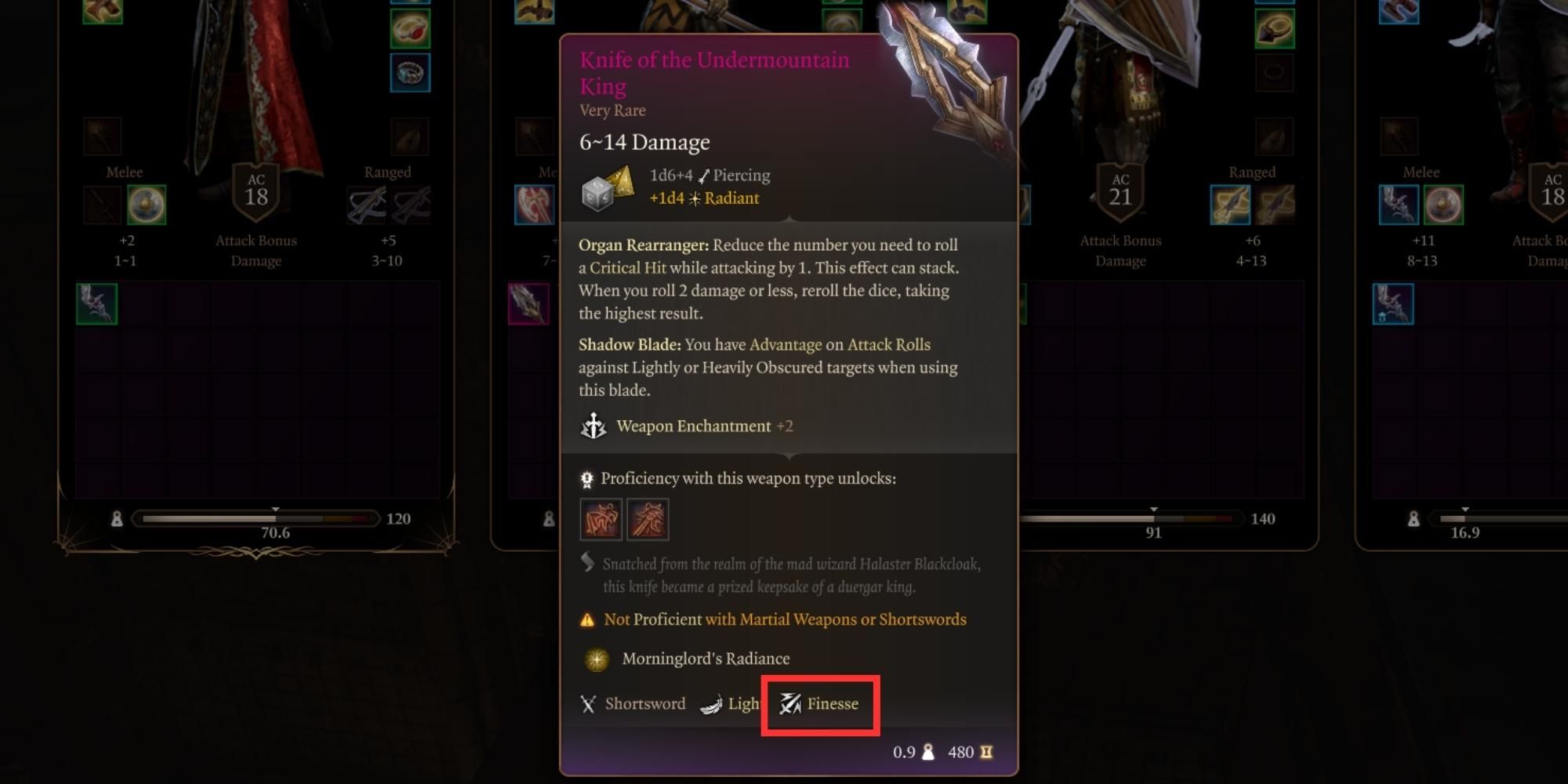 Baldur&rsquo;s Gate 3: Finesse Weapons, Explained