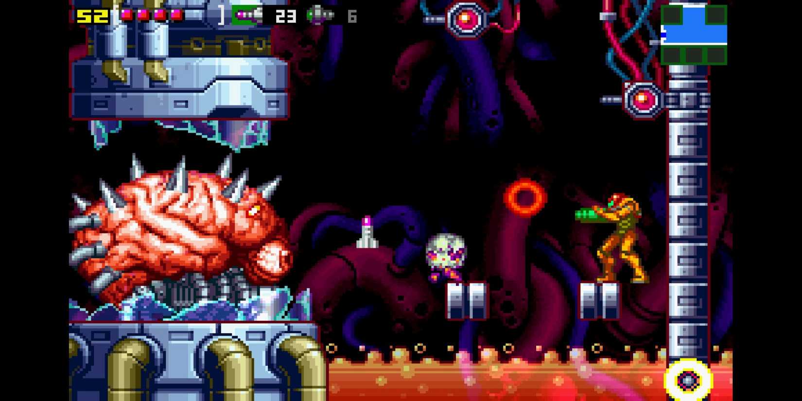 Mother Brain's boss fight (Metroid: Zero Mission)