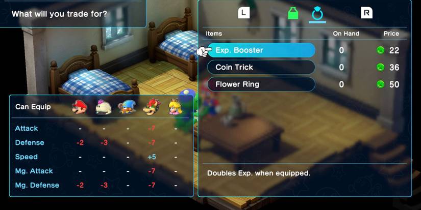 Super Mario RPG: Where To Get The Exp. Booster