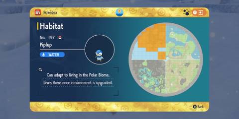 Indigo Disk Blueberry Pokedex Piplup Location