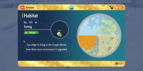Indigo Disk Blueberry Pokedex Turtwig Location