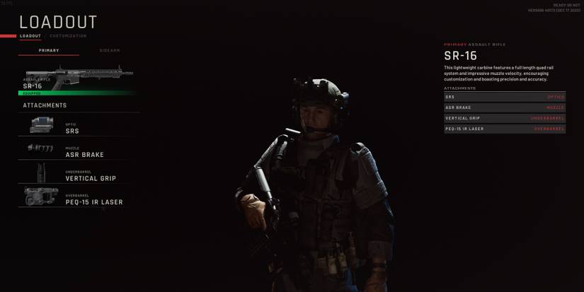 Ready Or Not Best Weapons SR16